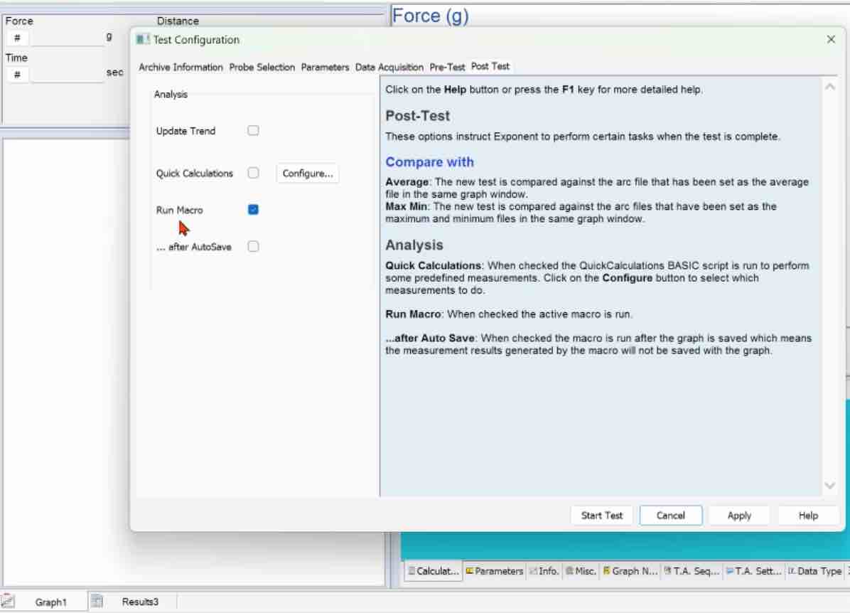 screenshot of software