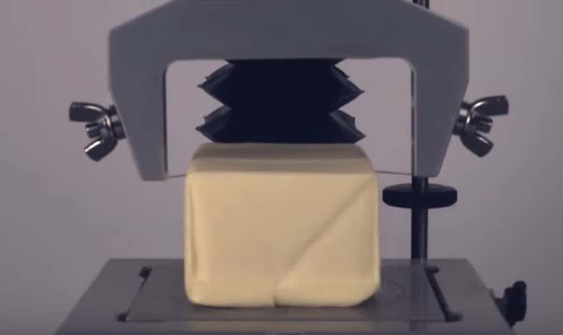 still from video featuring probe tests